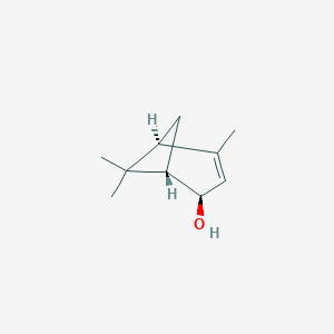 molecular formula C10H16O B022708 (1S,2R,5S)-4,6,6-trimethylbicyclo[3.1.1]hept-3-en-2-ol CAS No. 19890-02-9