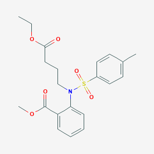 2-[(3-Ethoxycarbonyl-propyl)-(toluene-4-sulfonyl)-amino]-benzoic acid methyl ester