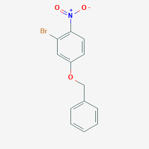 molecular formula C13H10BrNO3 B022723 4-(Benzyloxy)-2-bromo-1-nitrobenzene CAS No. 165190-62-5