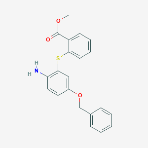 Methyl 2-{[2-amino-5-(benzyloxy)phenyl]sulfanyl}benzoate