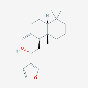molecular formula C20H30O2 B022733 15,16-Epoxy-12-hydroxylabda-8(17),13(16),14-triene CAS No. 61597-55-5