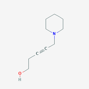 molecular formula C10H17NO B022742 5-(Piperidin-1-yl)pent-3-yn-1-ol CAS No. 104580-60-1