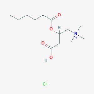 molecular formula C13H26ClNO4 B227467 (+/-)-Hexanoylcarnitine chloride CAS No. 14919-34-7