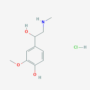 molecular formula C10H16ClNO3 B022753 Metanephrine hydrochloride CAS No. 881-95-8