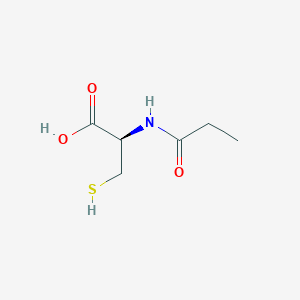 molecular formula C6H11NO3S B022762 N-Propionyl-L-cysteine CAS No. 2885-79-2