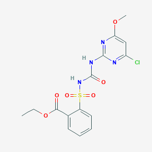 molecular formula C15H15ClN4O6S B022764 Chlorimuron-ethyl CAS No. 90982-32-4