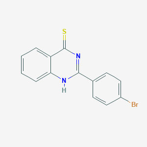 molecular formula C14H9BrN2S B022766 2-(4-bromophenyl)quinazoline-4(3H)-thione CAS No. 100527-50-2