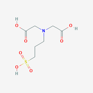 molecular formula C7H13NO7S B022773 Homotaurine N,N-Diacetic Acid CAS No. 134152-15-1