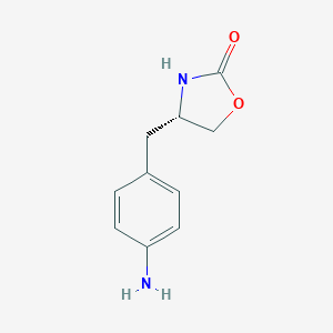 molecular formula C10H12N2O2 B022780 (S)-4-(4-aminobenzyl)oxazolidin-2-one CAS No. 152305-23-2