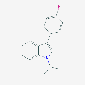 molecular formula C17H16FN B022781 1-Isopropyl-3-(4-fluorophenyl)indole CAS No. 93957-49-4