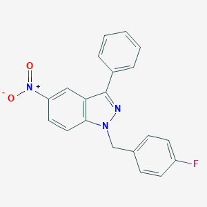 1-(4-fluorobenzyl)-5-nitro-3-phenyl-1H-indazole