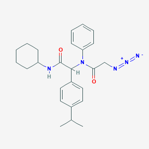 2-[(azidoacetyl)anilino]-N-cyclohexyl-2-(4-isopropylphenyl)acetamide