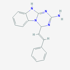 4-[(E)-2-phenylethenyl]-4,10-dihydro-[1,3,5]triazino[1,2-a]benzimidazol-2-amine