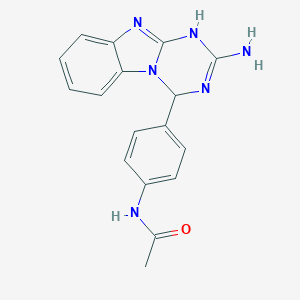 N-[4-(2-amino-1,4-dihydro[1,3,5]triazino[1,2-a]benzimidazol-4-yl)phenyl]acetamide