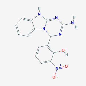 2-(2-amino-4,10-dihydro-[1,3,5]triazino[1,2-a]benzimidazol-4-yl)-6-nitrophenol