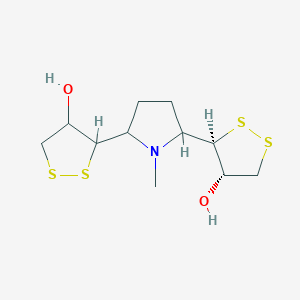 3-[5-[(3R,4S)-4-hydroxydithiolan-3-yl]-1-methylpyrrolidin-2-yl]dithiolan-4-ol