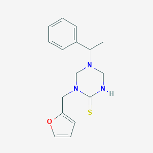 1-(2-Furylmethyl)-5-(1-phenylethyl)-1,3,5-triazinane-2-thione