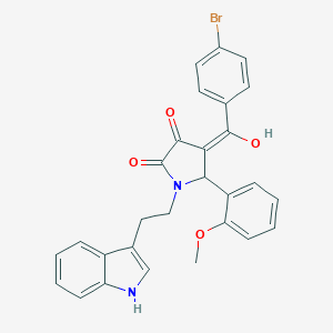 4-(4-bromobenzoyl)-3-hydroxy-1-[2-(1H-indol-3-yl)ethyl]-5-(2-methoxyphenyl)-1,5-dihydro-2H-pyrrol-2-one