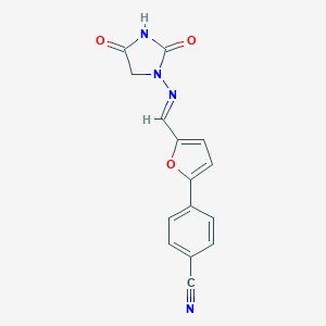1-((5-(p-Cyanophenyl)-2-furanyl)methyleneamino)hydantoin