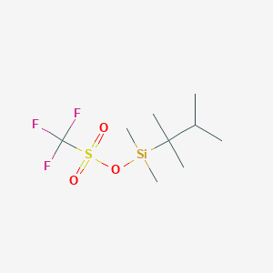 molecular formula C9H19F3O3SSi B022798 (2,3-Dimethylbutan-2-yl)dimethylsilyl trifluoromethanesulfonate CAS No. 103588-79-0
