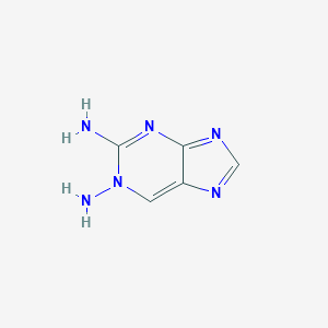 molecular formula C5H6N6 B022800 1H-Purine-1,2-diamine CAS No. 104942-58-7