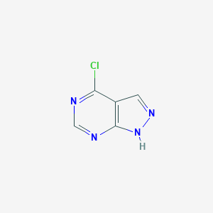 molecular formula C5H3ClN4 B022813 4-Chloro-1H-pyrazolo[3,4-d]pyrimidine CAS No. 5399-92-8