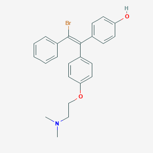 molecular formula C24H24BrNO2 B022820 (E)-4-(2-Bromo-1-(4-(2-(dimethylamino)ethoxy)phenyl)-2-phenylethenyl)phenol CAS No. 106692-19-7