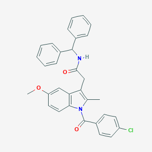 molecular formula C32H27ClN2O3 B228303 2-[1-(4-CHLOROBENZOYL)-5-METHOXY-2-METHYL-1H-INDOL-3-YL]-N-(DIPHENYLMETHYL)ACETAMIDE 