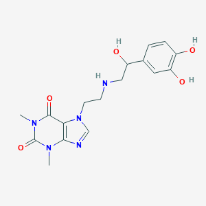 molecular formula C17H21N5O5 B228420 Cafedrine-theodrenaline CAS No. 13460-98-5