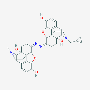 molecular formula C37H42N4O6 B022845 Oxymorphone-naltrexonazine CAS No. 110320-71-3