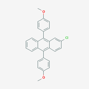 molecular formula C28H21ClO2 B022847 9,10-Bis(4-methoxyphenyl)-2-chloroanthracene CAS No. 110904-87-5