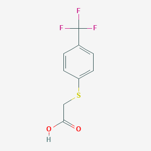 molecular formula C9H7F3O2S B022848 2-((4-(Trifluoromethyl)phenyl)thio)acetic acid CAS No. 102582-93-4