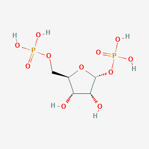 molecular formula C5H12O11P2 B228489 D-Ribose 1,5-diphosphate CAS No. 14689-84-0