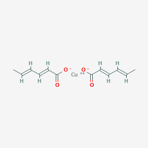 molecular formula C12H14CuO4 B228620 Copper(2E,4E)-hexa-2,4-dienoate CAS No. 13991-87-2