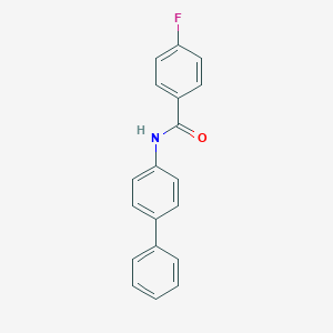 molecular formula C19H14FNO B228709 N-{[1,1'-BIPHENYL]-4-YL}-4-FLUOROBENZAMIDE 