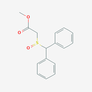 molecular formula C16H16O3S B022875 Methyl 2-benzhydrylsulfinylacetate CAS No. 63547-25-1