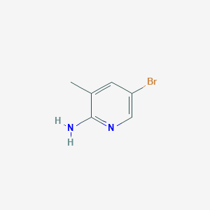 molecular formula C6H7BrN2 B022881 2-Amino-5-bromo-3-methylpyridine CAS No. 3430-21-5