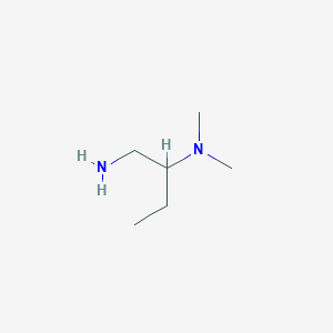 molecular formula C6H16N2 B022886 N-[1-(aminomethyl)propyl]-N,N-dimethylamine CAS No. 19764-59-1