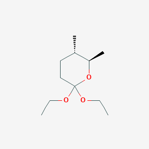 molecular formula C11H22O3 B022889 (5S,6R)-2,2-diethoxy-5,6-dimethyloxane CAS No. 101977-88-2
