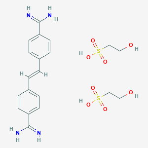 molecular formula C20H28N4O8S2 B228928 Stilbamidine isetionate CAS No. 140-59-0