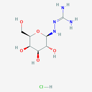 molecular formula C7H17ClN4O5 B022895 N1-b-D-半乳糖基氨基胍盐酸盐 CAS No. 109853-84-1