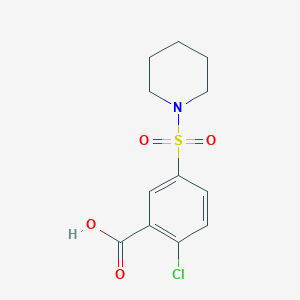 molecular formula C12H14ClNO4S B022902 2-Chloro-5-(piperidine-1-sulfonyl)-benzoic acid CAS No. 109029-95-0