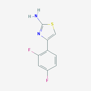 molecular formula C9H6F2N2S B022903 4-(2,4-Difluorophenyl)-1,3-thiazol-2-amine CAS No. 105512-80-9
