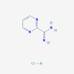 molecular formula C5H7ClN4 B022906 2-氨基咪啶盐酸盐 CAS No. 138588-40-6