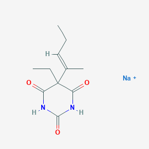 molecular formula C11H15N2NaO3 B229167 Sodium delvinal CAS No. 125-44-0