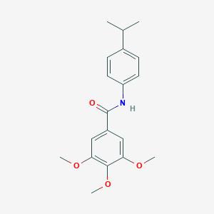 molecular formula C19H23NO4 B229209 3,4,5-trimethoxy-N-[4-(propan-2-yl)phenyl]benzamide 