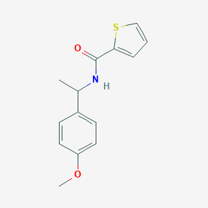 molecular formula C14H15NO2S B229252 N-[1-(4-methoxyphenyl)ethyl]thiophene-2-carboxamide 
