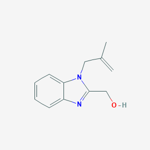 molecular formula C12H14N2O B229278 [1-(2-Methylprop-2-enyl)benzimidazol-2-yl]methanol 