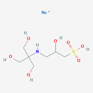 molecular formula C7H16NNaO7S B022939 Sodium 3-((1,3-dihydroxy-2-(hydroxymethyl)propan-2-yl)amino)-2-hydroxypropane-1-sulfonate CAS No. 105140-25-8
