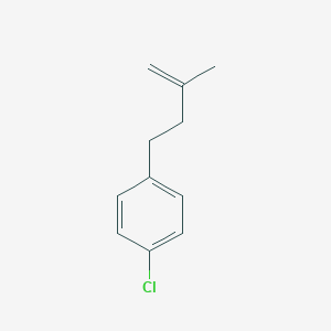 molecular formula C11H13Cl B022940 4-(4-Chlorophenyl)-2-methyl-1-butene CAS No. 106897-78-3